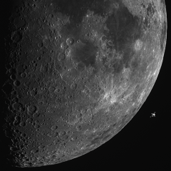 ISS & Moon