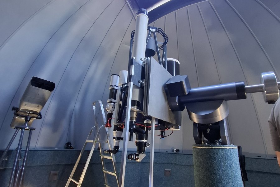 The observatory's telescopes